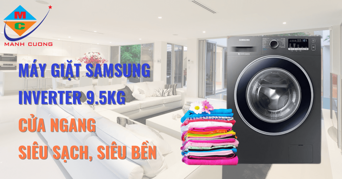 Máy giặt Samsung Inverter 9.5 kg WW95J42G0BX/SV